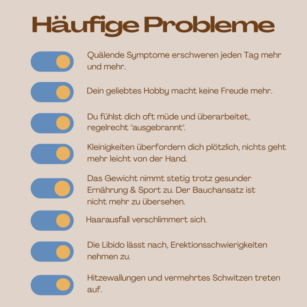 Beschwerden in der Andropause